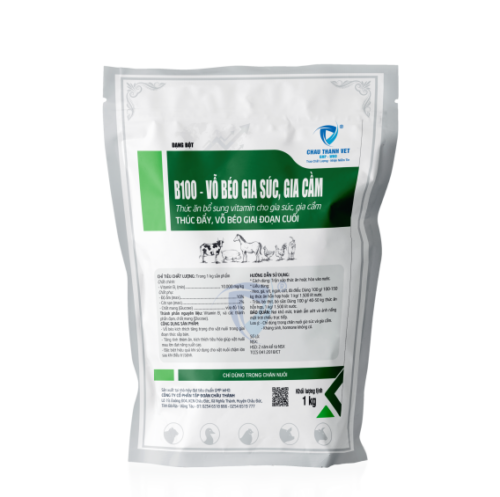 B100–VỖ BÉO  GIA SÚC, GIA CẦM